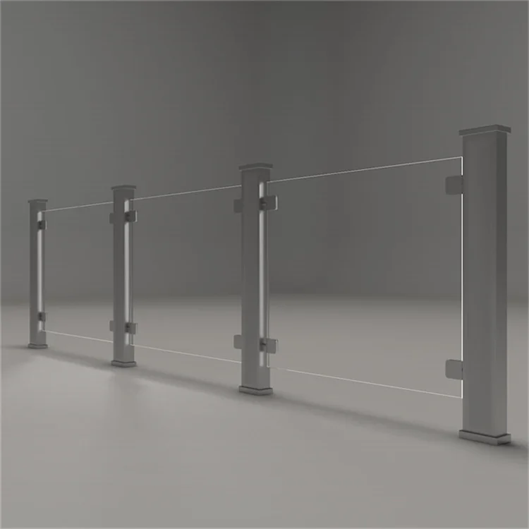  Save Cost Handrail Balcony Glass Railing Systems Manufacturer Post 316 Stainless Steel Hot Sale