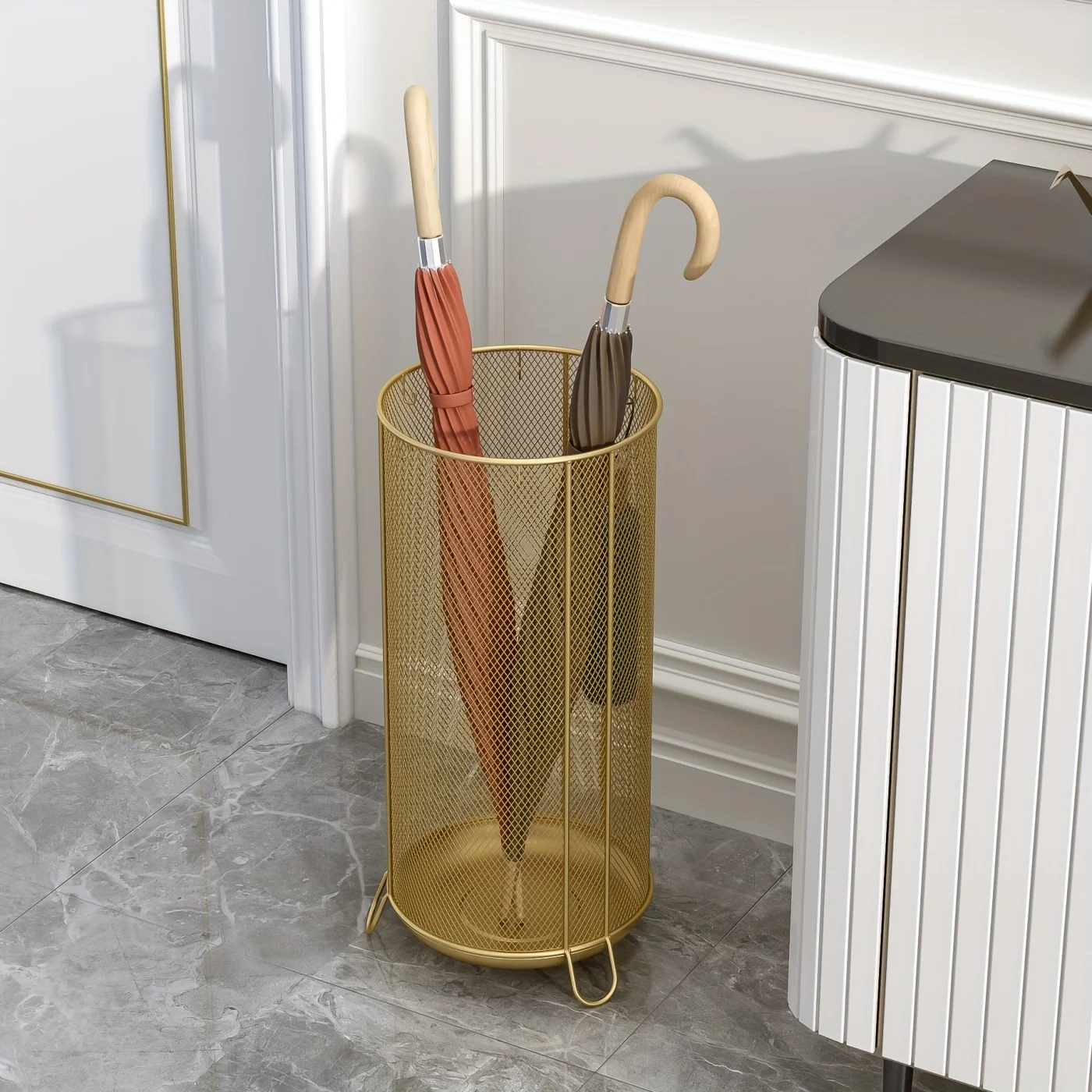 Light Luxury Crafts Umbrella Storage Rack For Home, Hotels, Commercial Umbrella Holder At The Door