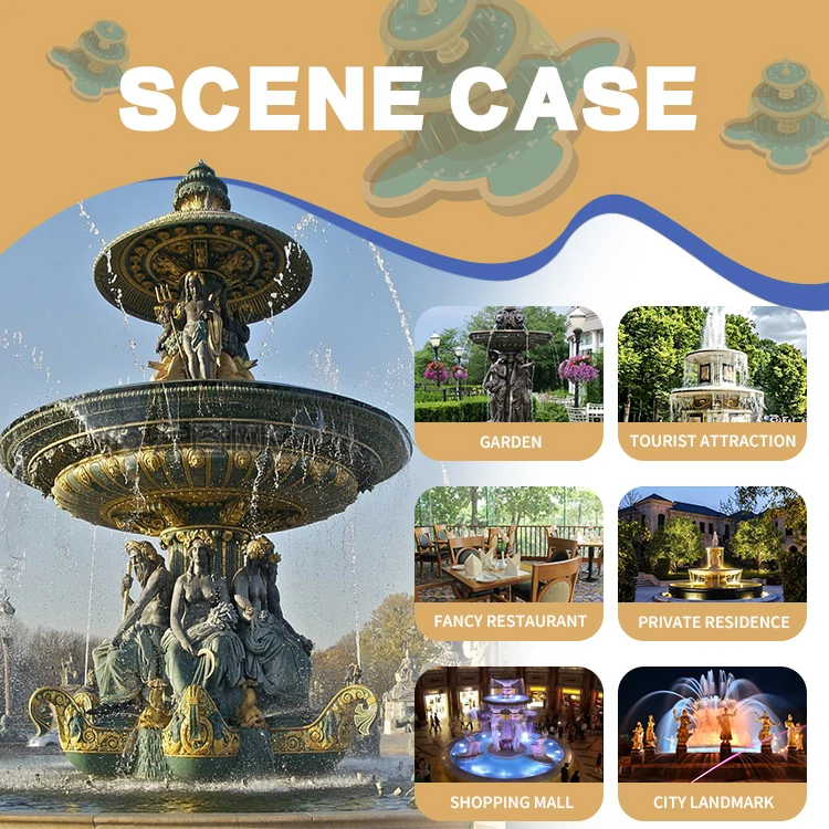 Factory Discount Unique Stone Carving Customized Garden Water Sculpture Fountain