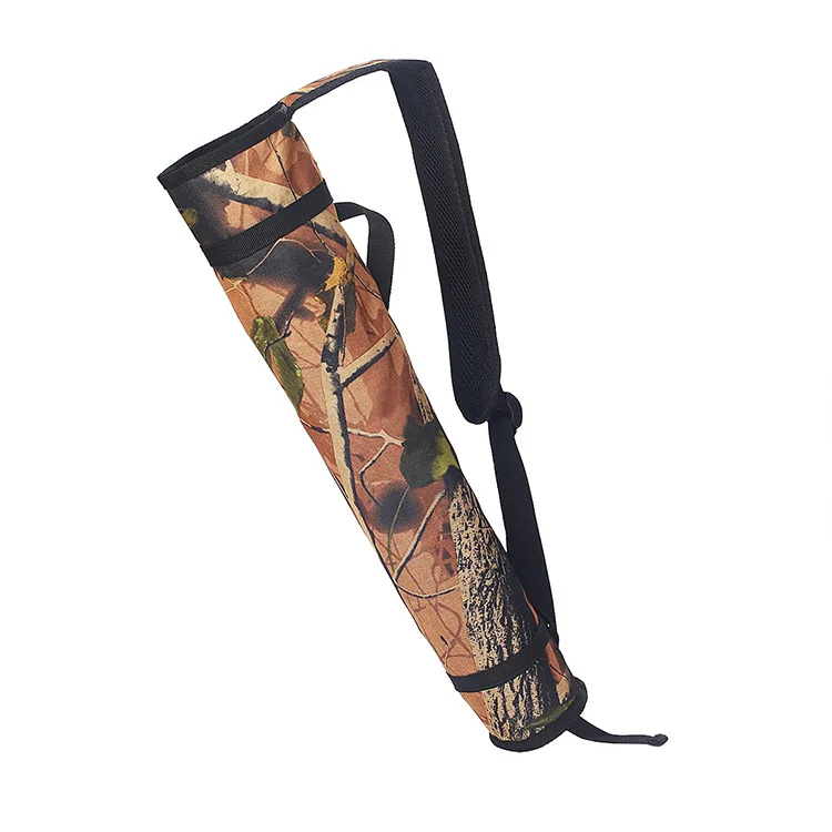 Arrow Quiver Archery Shoulder Back Waist Pouch Round Cylinder