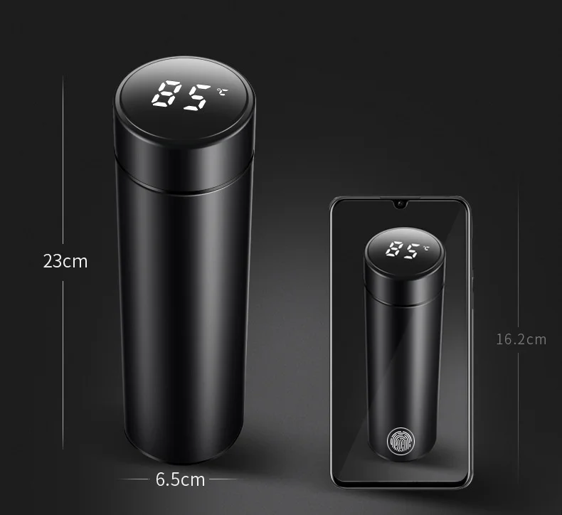 Creative thermos temperature intelligent Cup stainless steel water cup tea cup