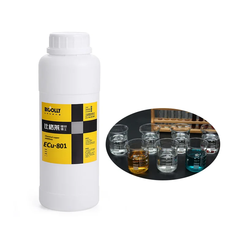 Electroless copper plating solution with uniform and non leakage plating Chemical copper concentrate ECu-801