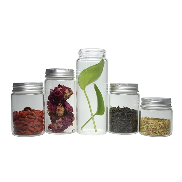Large Diameter Glass Vial High Borosilicate Glass Bottle for Spice