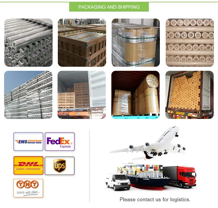 High Temperature Aluminum Foil Fiberglass Fabric with Composite Material For Fire Curtain Construction in hotel