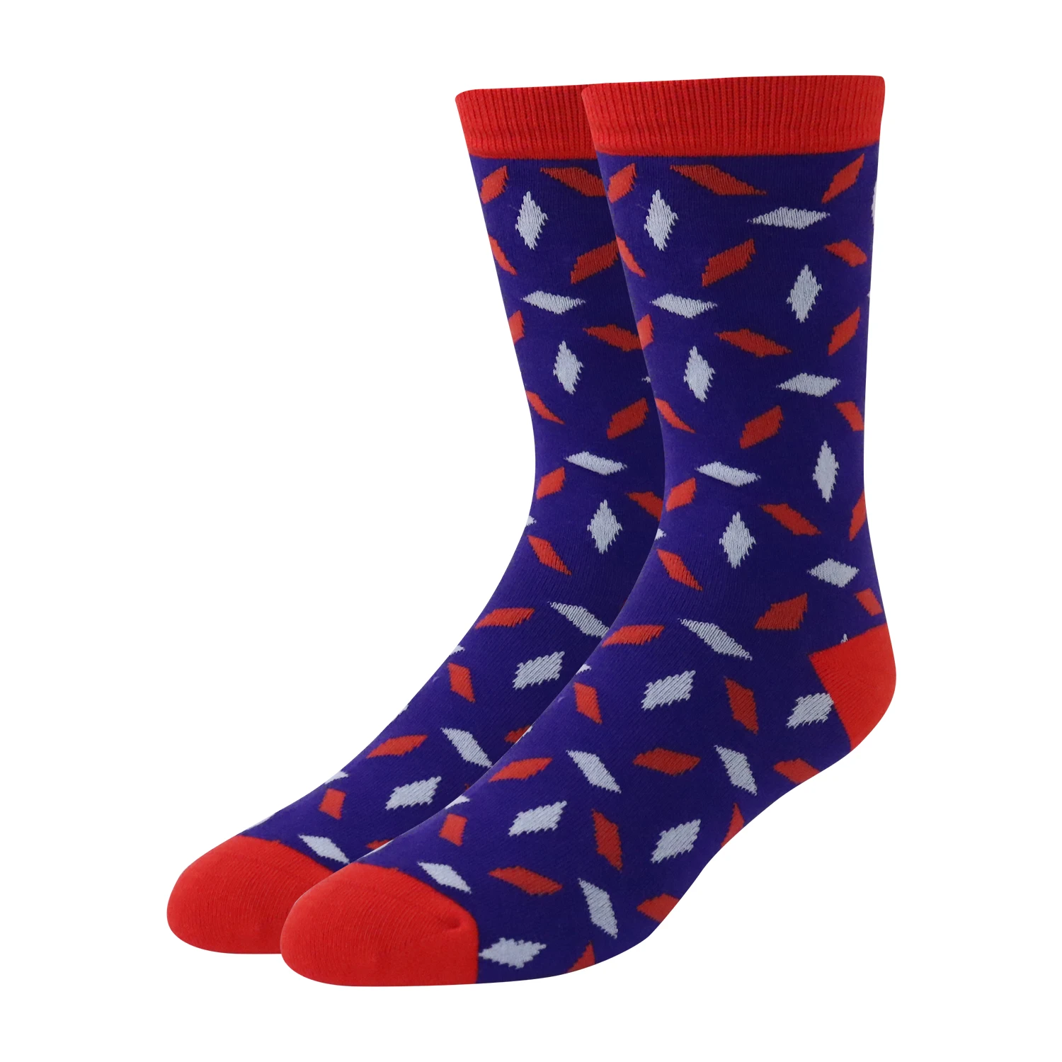 2021 new design jacquard high quality red fashion customized logo classic men socks