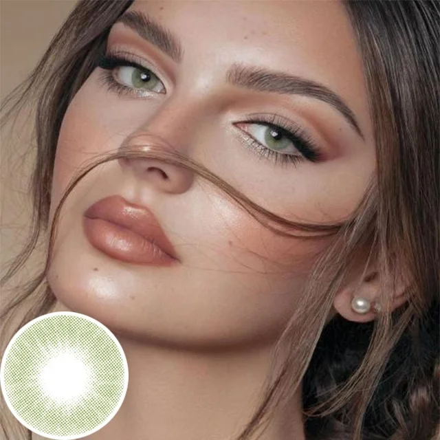 manufacturer yellow avocado glitter big eye color  aqua fresh colored contact lenses with power