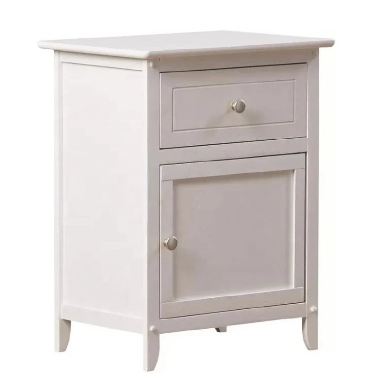 Modern minimalist style furniture white dressing table living room sofa side table bedroom bedside table