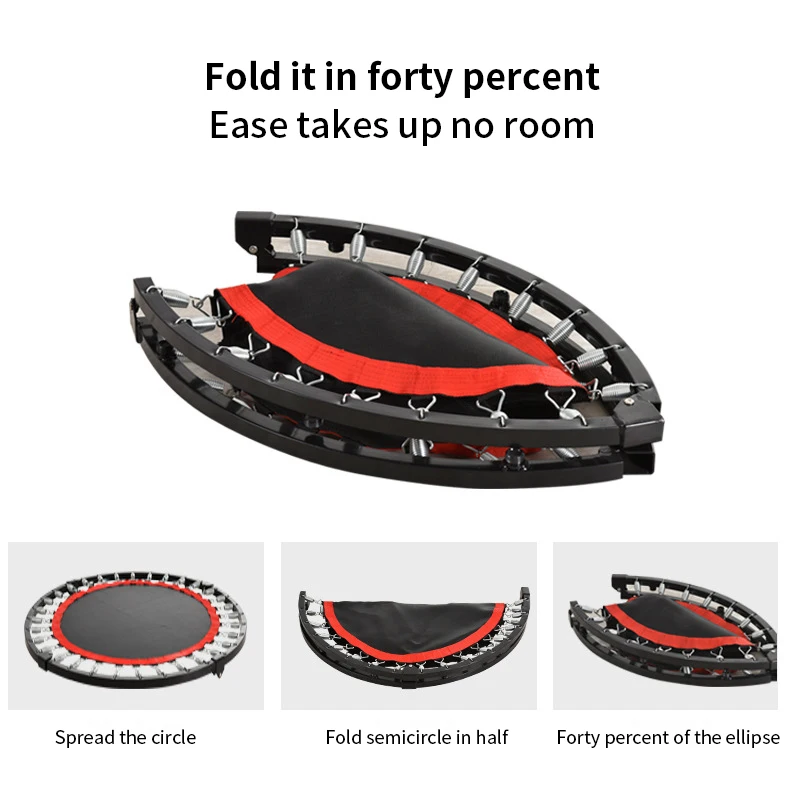 Manufacturers Outdoor Fitness Home Indoor Round Shape Small Bouncing Bed Weight Loss Jumping Bed Trampoline Gym Trampoline