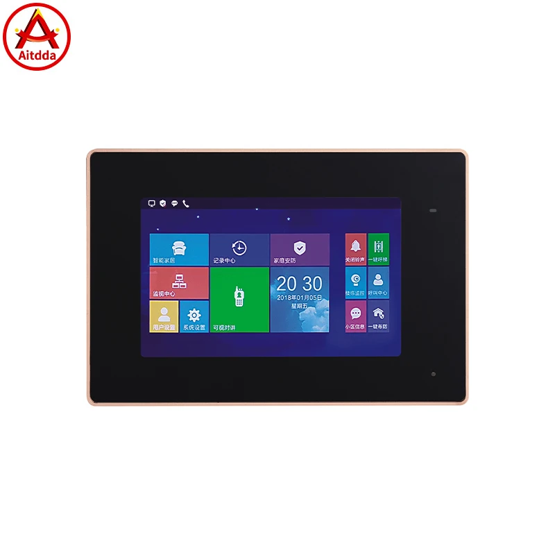 Building visual intercom access control system Full Digital Smart Home Tcp Ip Video Door Phone Apartment Intercom System