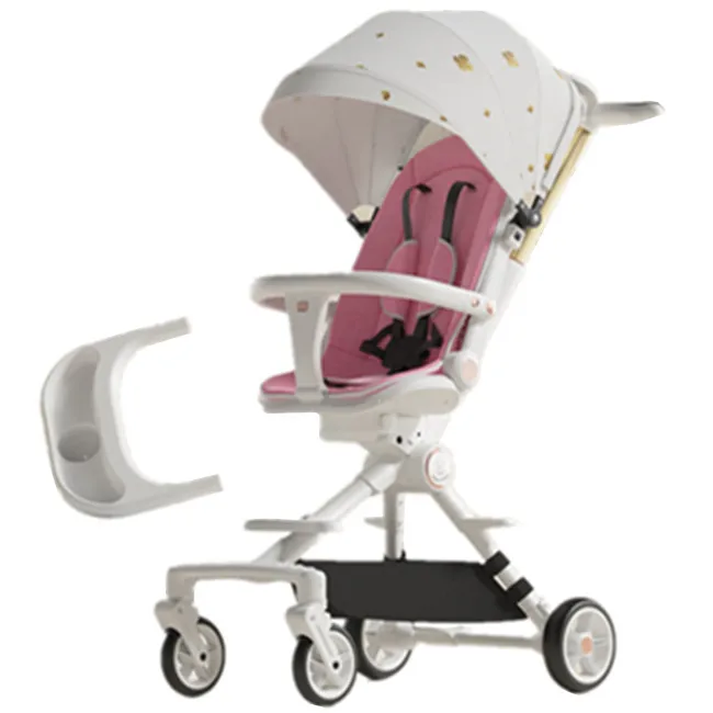 For Travel High Landscape Baby Toddler Stroller Trolley Go Karts Kids Buggy Pram Quality Foldable Baby Products Push Chair Carts