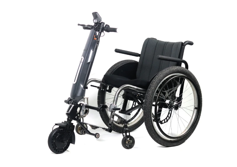 MIJO MT08 Newest Model CE Approved 36v 350w Electric Wheelchair Attachment Handbike With Suspension Fork For Wheelchair
