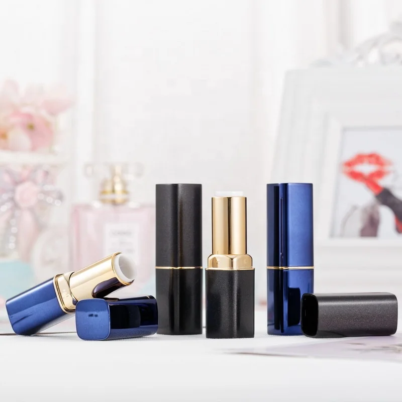 New arrival gold buckle square empty oem portable cheap lipstick tube