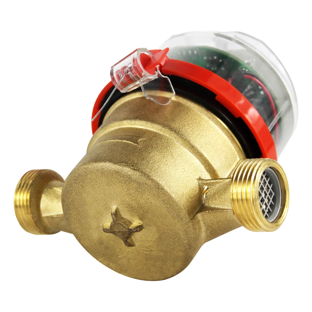 Zhongpei domestic water meter/ DN15 single flow non-valve /smart brass water meter with LORAWAN module