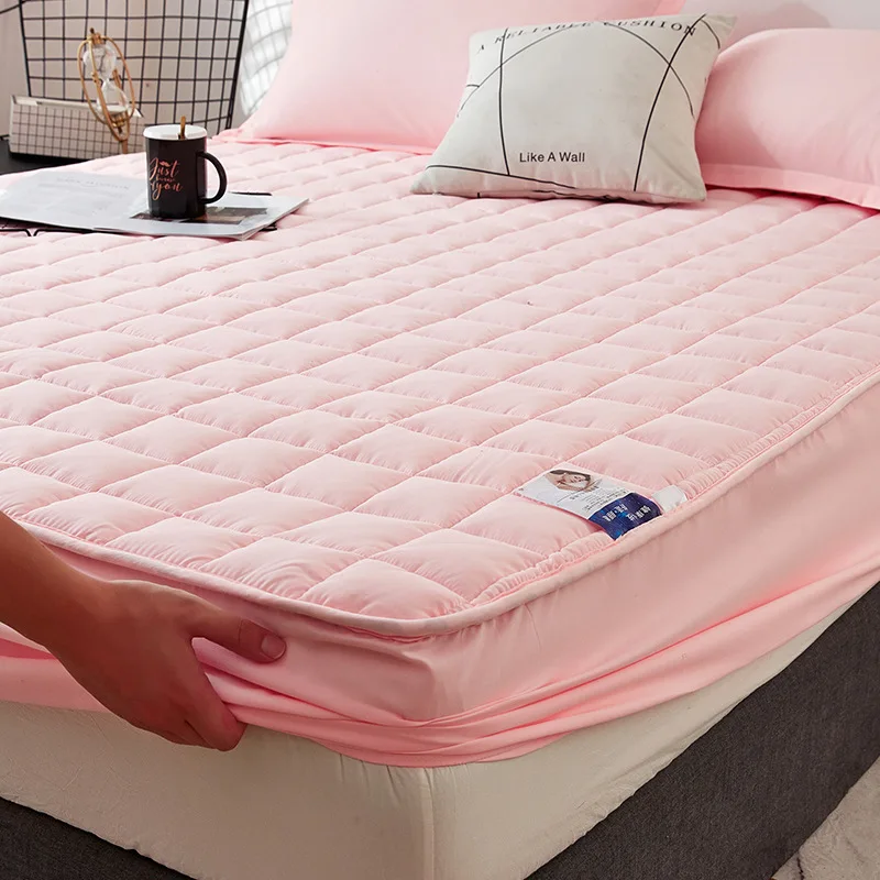 Wholesale Breathable Soft bed fitted sheet bamboo warming printed Quilted mattress covers & protectors