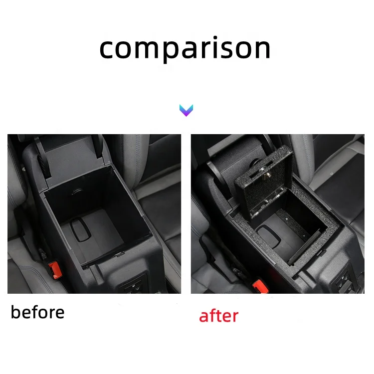 Car Accessories Center Console Armrest Coded Lock Storage Box For Ford Bronco