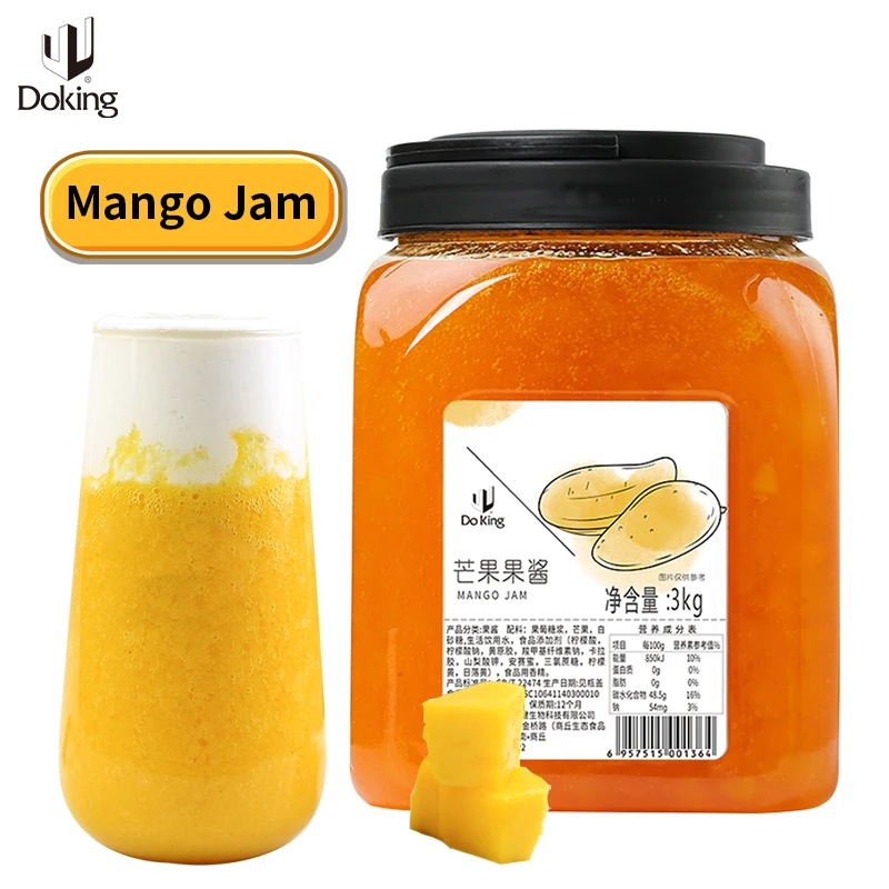 DOKING brand Fruit Jam  High Quality Best Taste Mango Jam 3KG Mango Puree