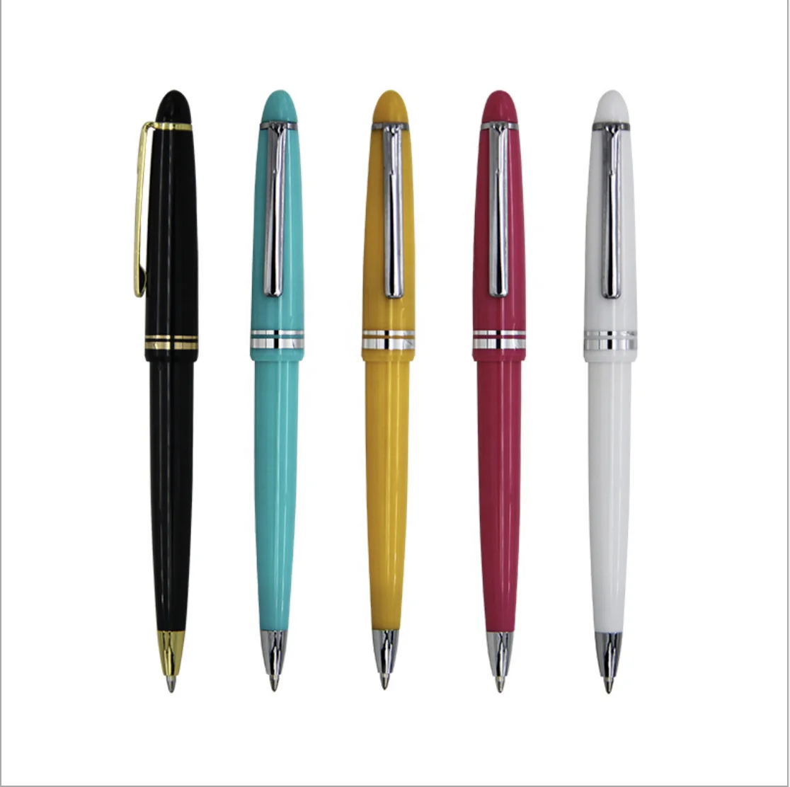 Высококачественная роскошная черная и синяя металлическая шариковая ручка