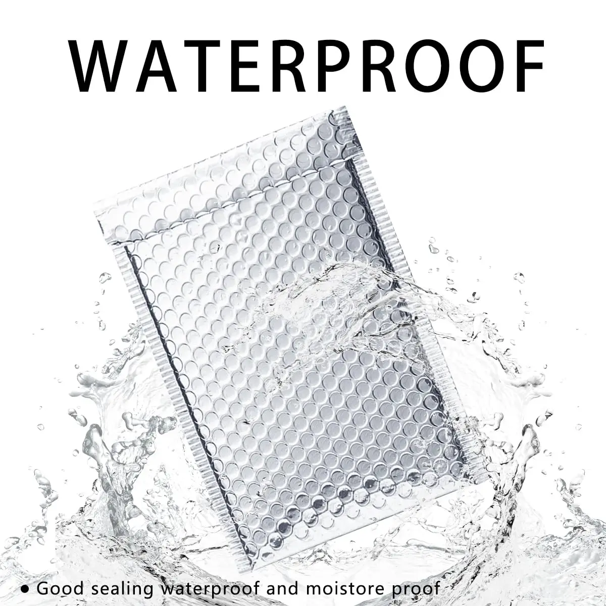 Packaging Envelope Mailers Bubble Poly Bubble Mailer Package Bag Silver Online Shopping Gravure Printing Strong Adhesive CN;GUA