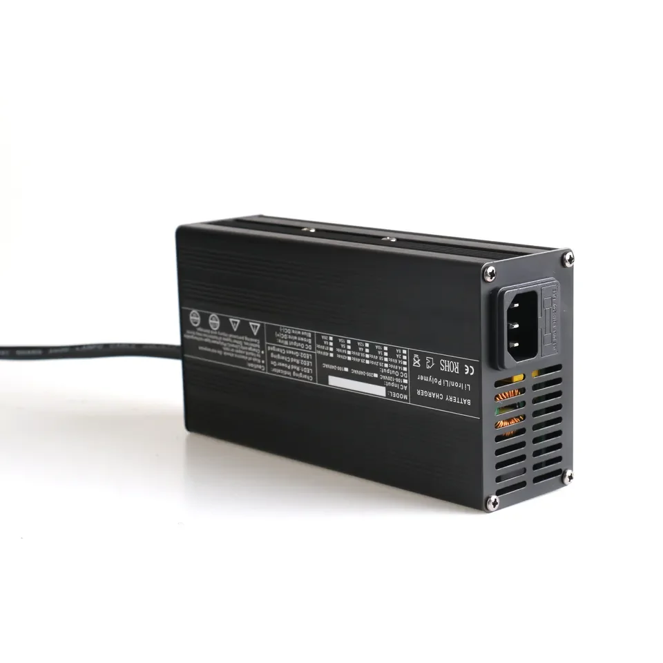 SRITEC 3.65V 20A LFP Charger For 1S 3.2V LiFePO4 50AH 100AH 200AH Battery Cell Alligator clips Crocodile clip Aluminum shell