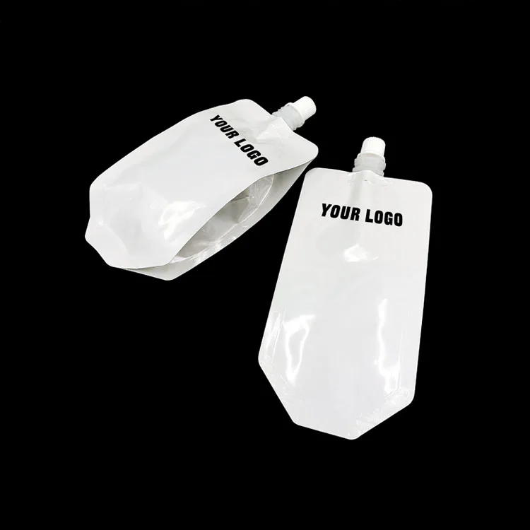 RTS Wholesale Stand Up Doypack Drink Pouch with Spout Liquid Packaging Bolsas De Plastico Spout Pouch Bag  Washing Powder Bag