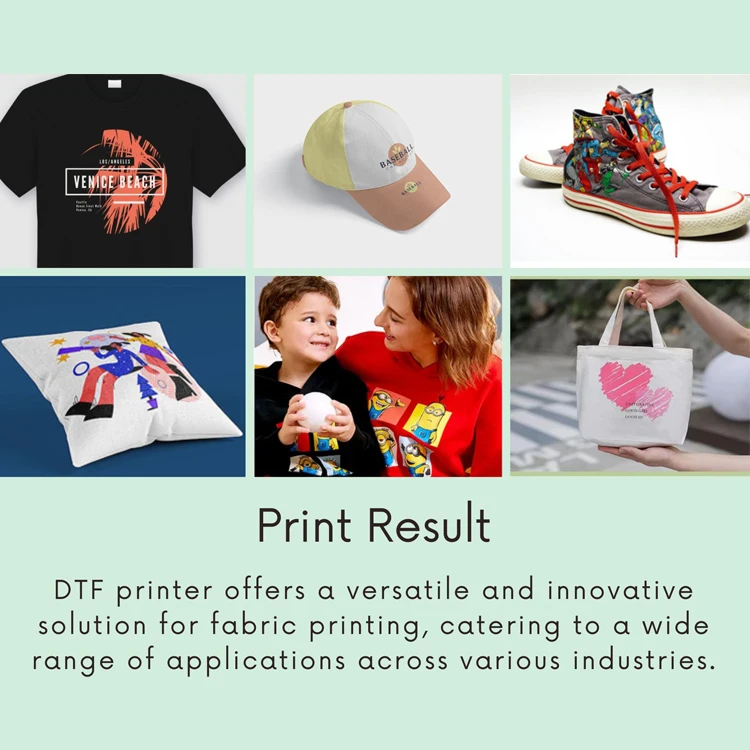 9-Color Fluorescent A1 60cm DTF Printer with 600mm Dimension Digital China Printing Machine