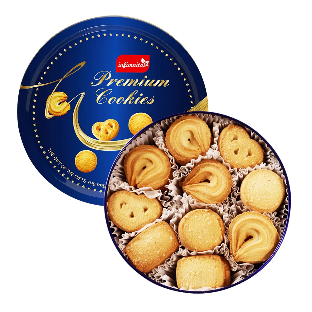 China sweet butter biscuit shortbread japan cookies malaysian novelty biscuits and cookies  round tin butter cookies