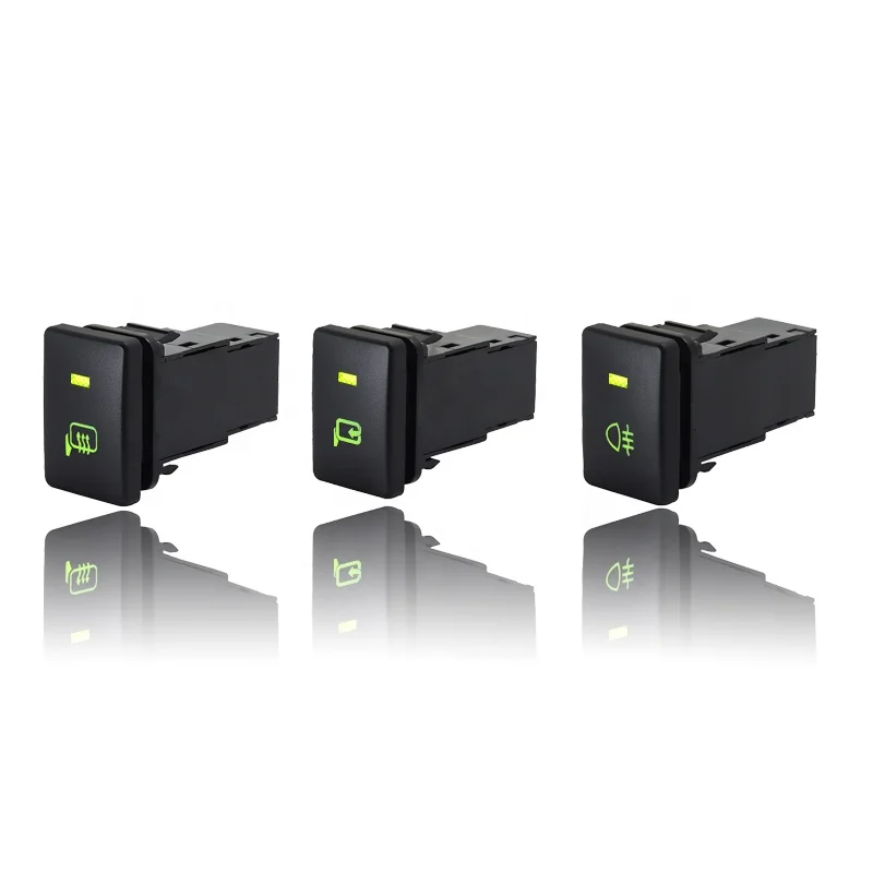 4-Pole 12V Car Heating Steering Wheel button fog lamp ON OFF switch for Toyota Prado 150 200 Series 2020 2021 interior parts