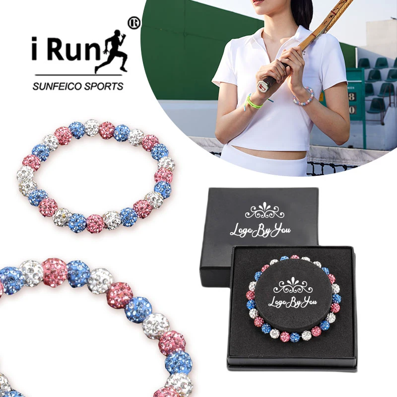 iRun custom Bling Baseball Bracelet Ice Collection Bracelets Glitter Rhinestone Ball Athlete Bracelet Inspired Jewelry