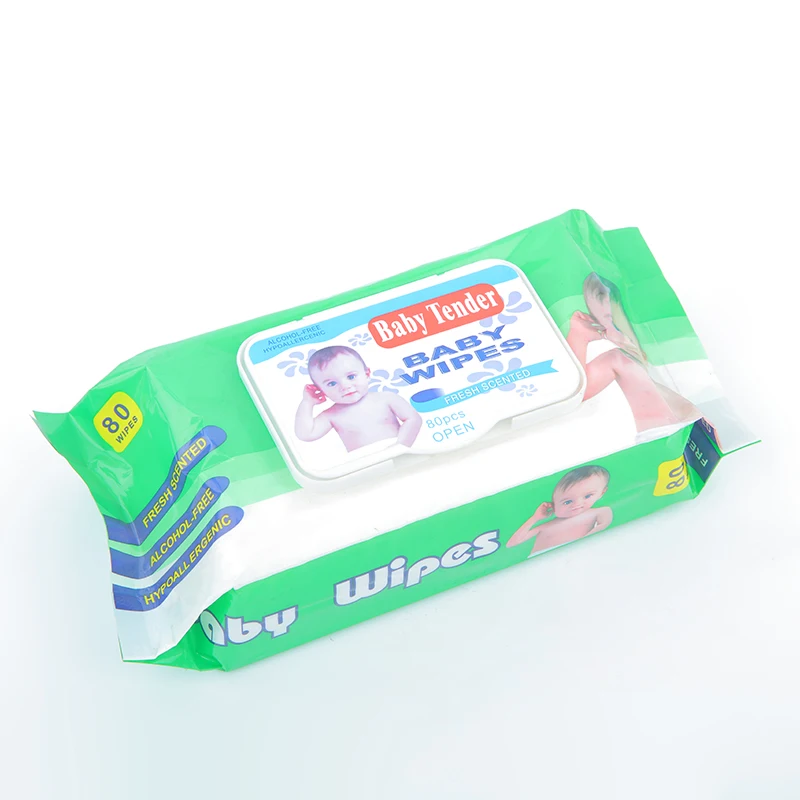 2022 Baby Wet wipes Spunlace Fabric Cheap Baby tissue  Non-Alcoholic Cleaning Wet tissue ,Flushable tissue wet wipes