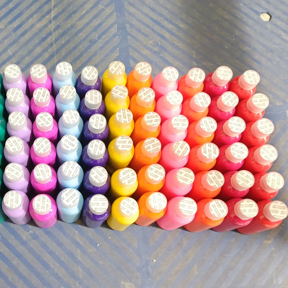 Acrylic Pouring Paint 60ml Bottled Liquid Painting Student Children Diy Hand Painted Creative Fluid Bear Paint