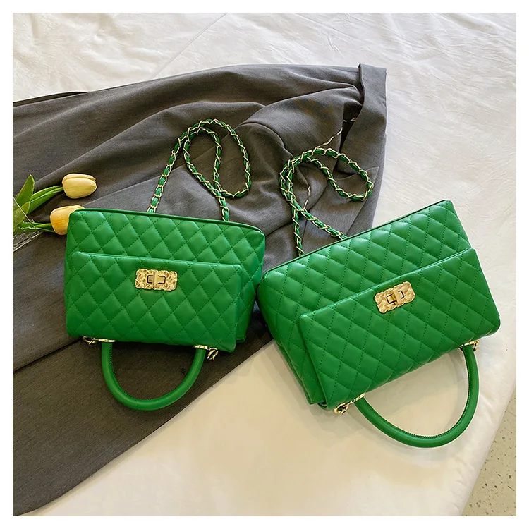 Mipurela Wholesale Bolsa Feminina Diamond Lattice Ladies Bag New Collection Quilted Top Handle Purses And Handbags