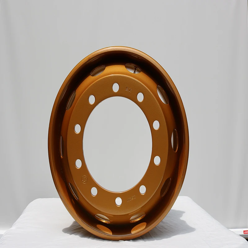 22.5X6.75/7.50/8.25/9.00/9.75 Factory Stainless Steel Wheel Rims 22.5 Inch Steel FOR TIRES 12R22.5 TUBELESS STEEL WHEELS