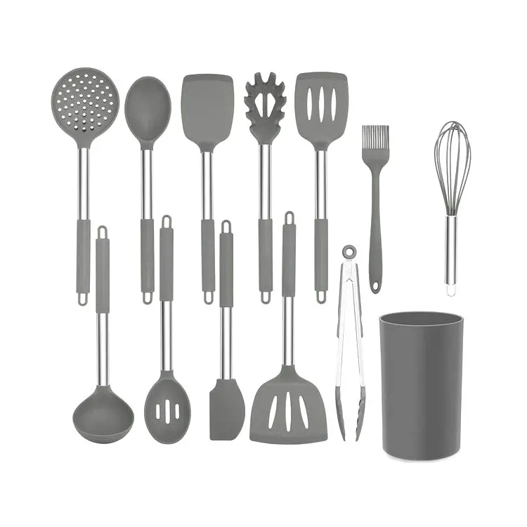 15 Piece Creative And Unique Home Utensils Kitchen Accessories Silicone Kitchen Utensils Set Cooking