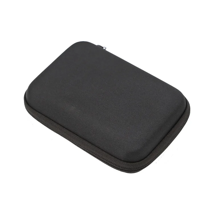 Custom Logo Rubber Zipper Blood Sugar Meter Glucose Meter Diabetes Testing Kit Storage Case Glucometer Bag With Foam EVA Packing