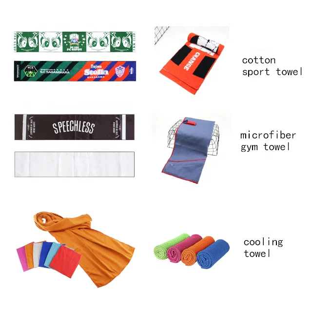 Custom Print microfiber Black Slogan Gym sport towel with logo