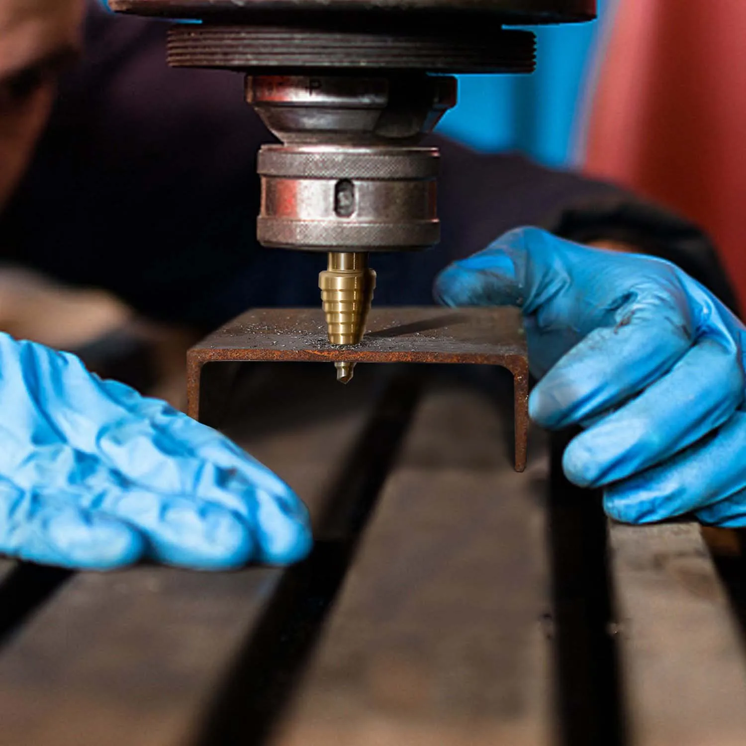 Titanium plated 6pc imperial pagoda drill step drill high speed steel drill bit reamer set