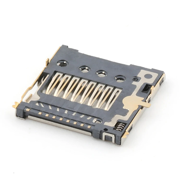 Micro SD/TF Card Socket 1.5H  Push-Push Type 10Pin Micro SD Card Connector