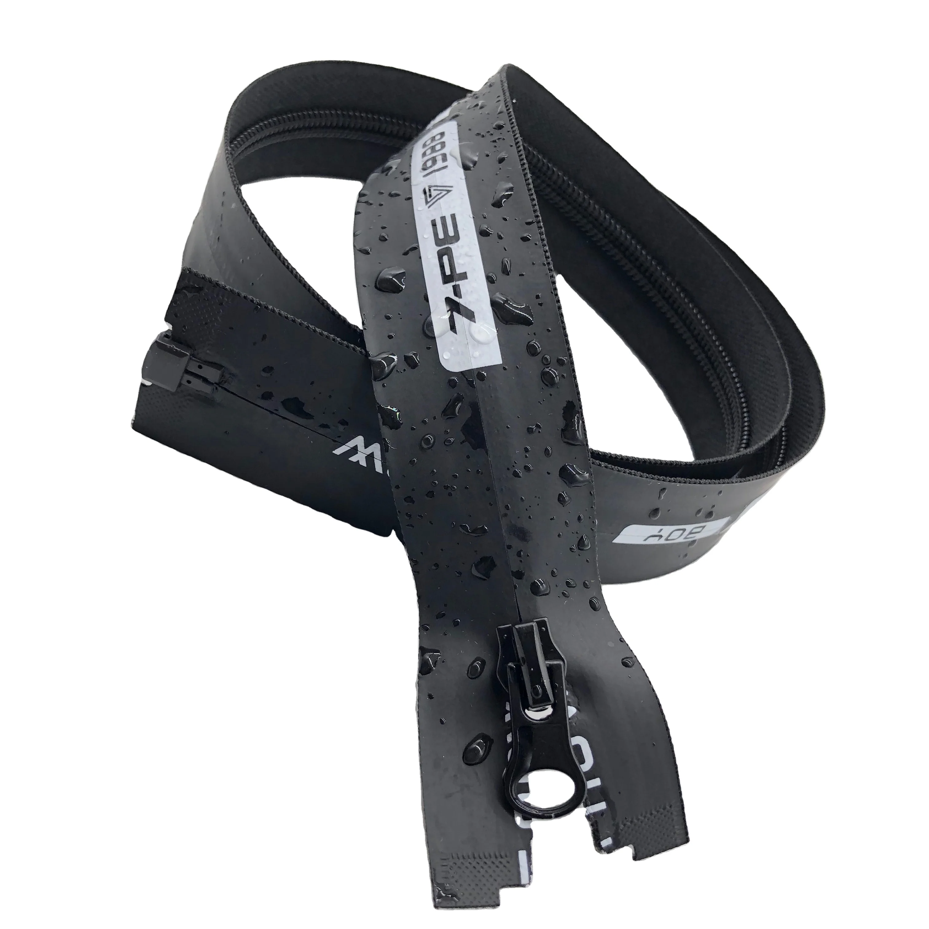 
5#pu printed reflective waterproof zipper 