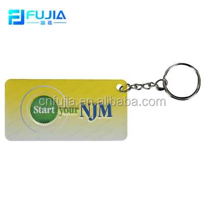 Custom Logo Metal  Tin Car Plate Keychains