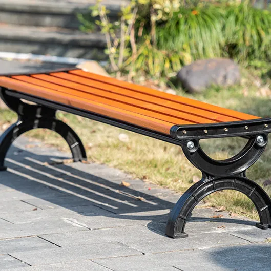 Hot Sale Professional Long Plastic Wood Metal Composite Park Garden Patio
