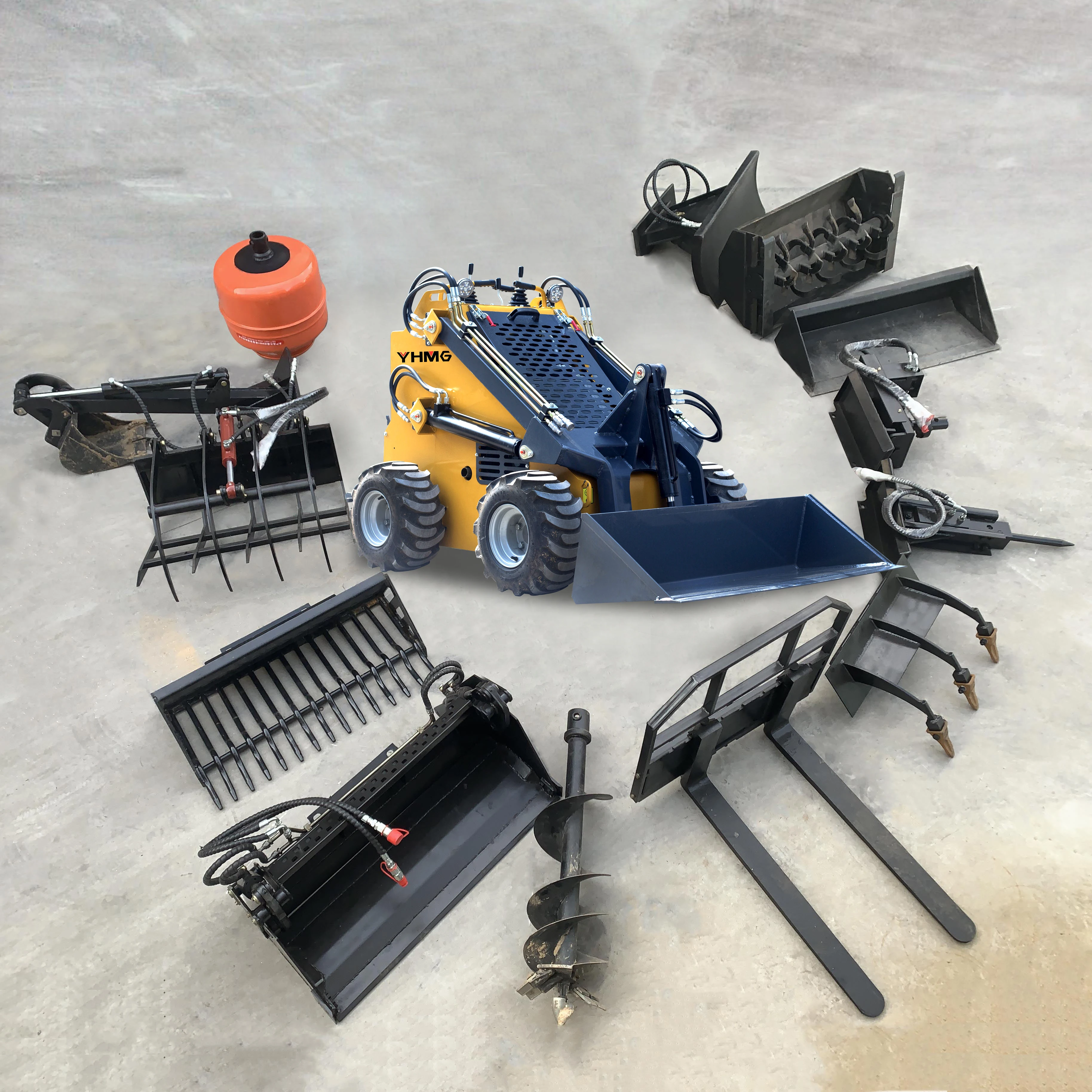 Mini Skid Steer Diesel Loader Cheap  Wheel Loader  EPA Engine Compact Skid Steer Loader