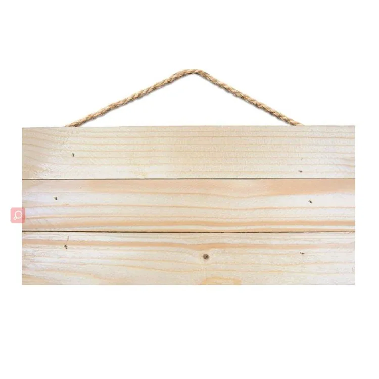 Party celebrate decorative natural color simple solid wood sign board