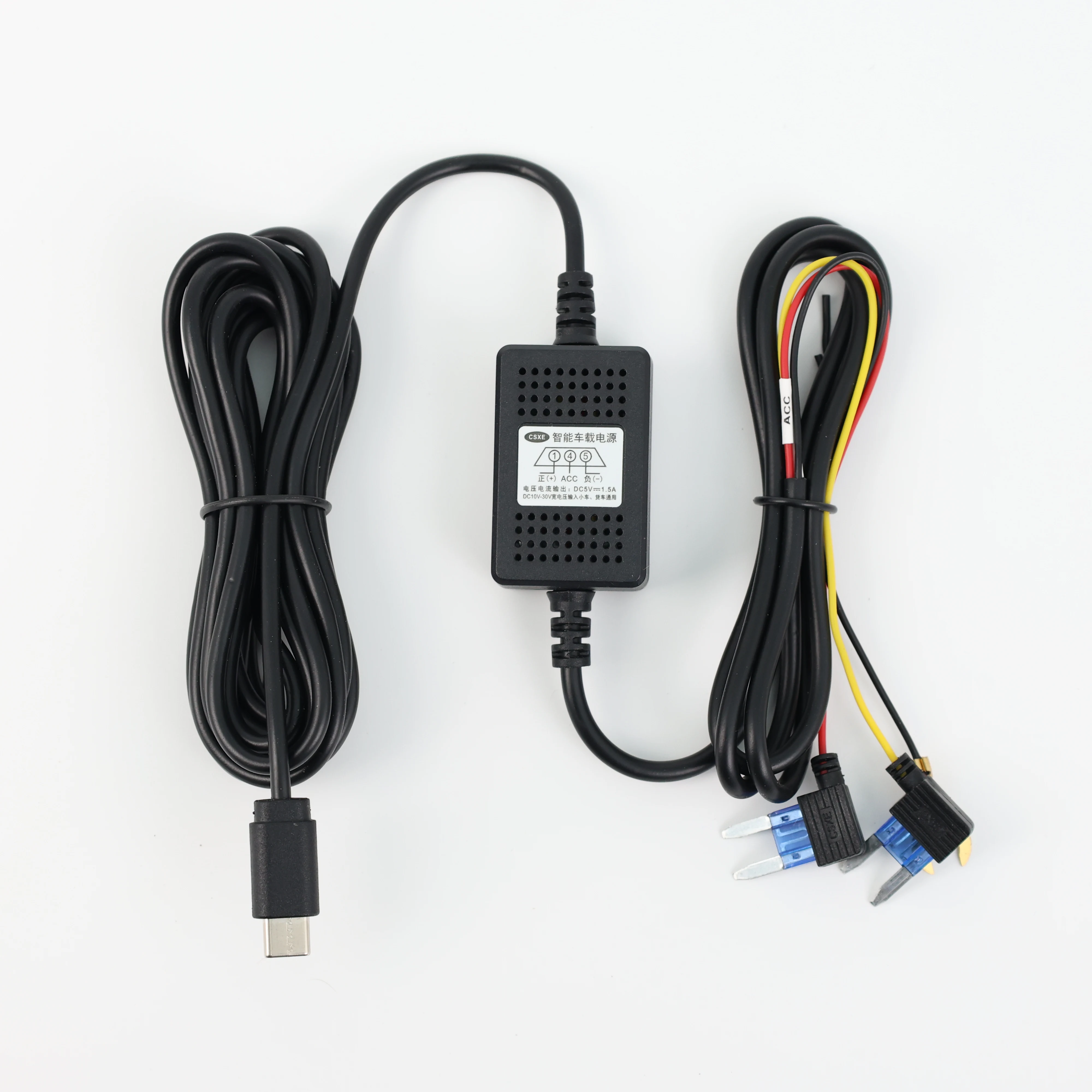 dash cam power cable rear camera cable car charger car hard wire kit