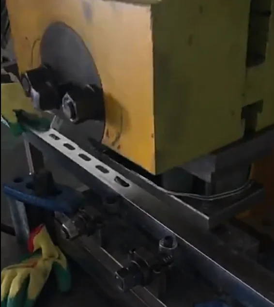 Hot-dip galvanized multi-function triangle iron bracket cold-plated punching universal angle steel 30*30 row hole L-shaped steel