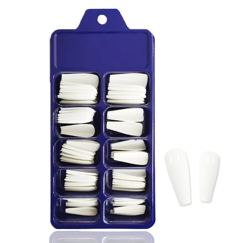 
gel manicure tips 100pcs set package bulk nail bright matte frosted whole sale supplier nail polish color set nail products 