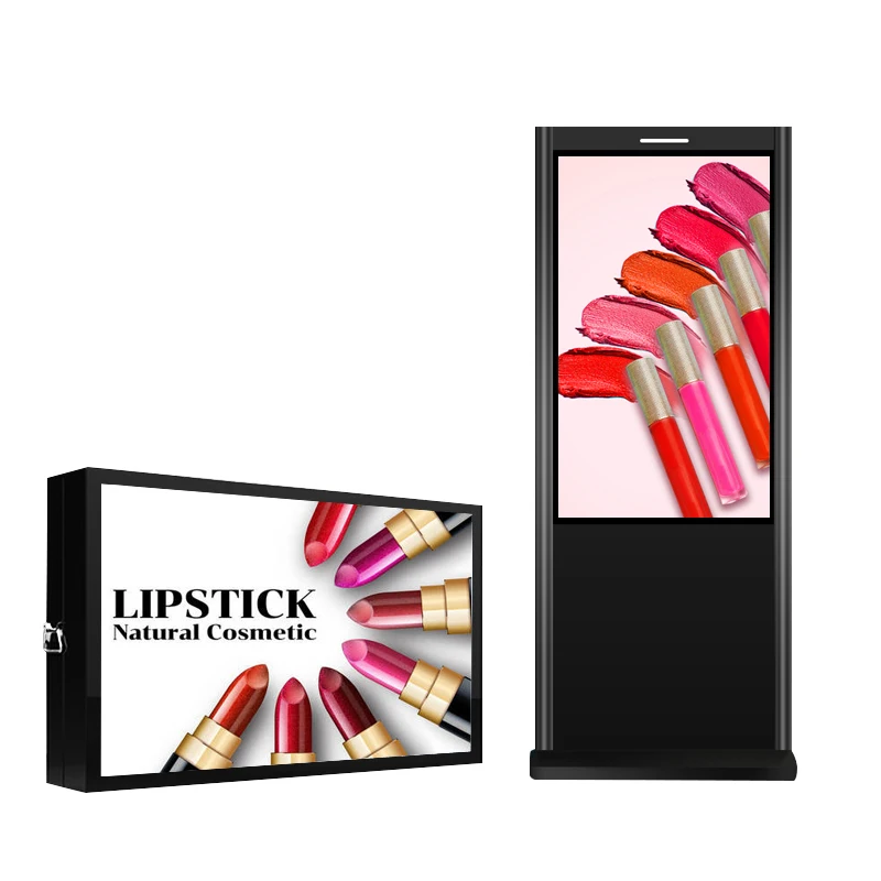 55 inch waterproof outdoor floor-standing digital signage kiosk LCD touch screen advertising player