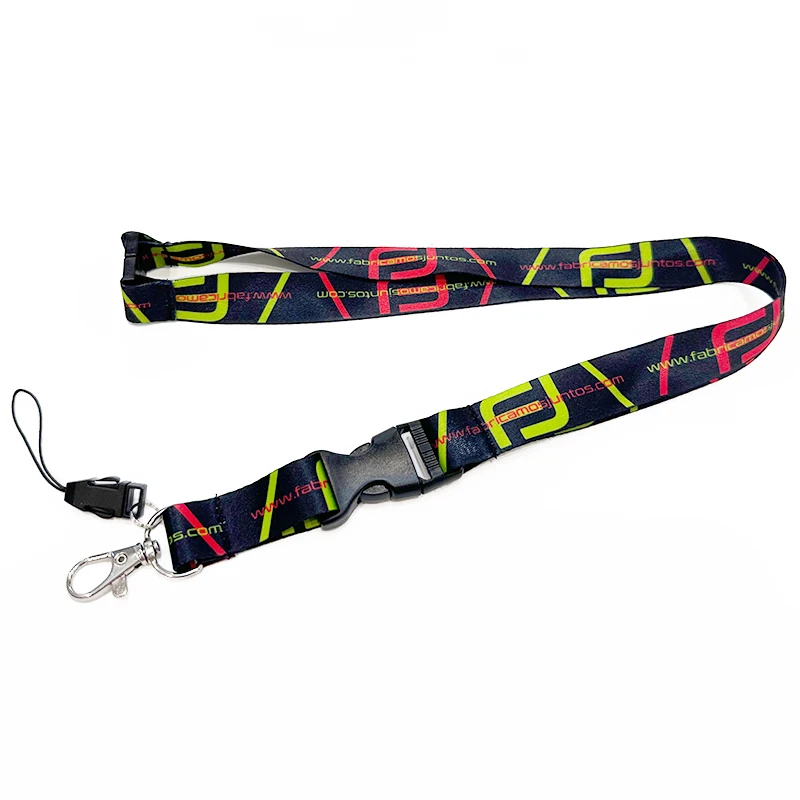 Promotional Wholesale Custom Printing Mobile Phone Lanyard Satin Polyester Nylon Teacher Lanyards