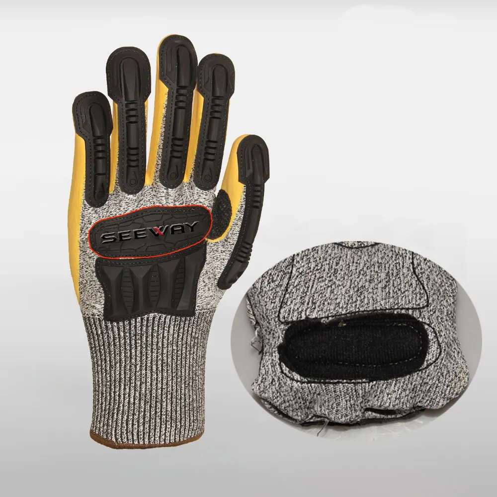 Heavy Duty TPR Anti Impact & Cut Resistant Oil Field Mechanic Gloves