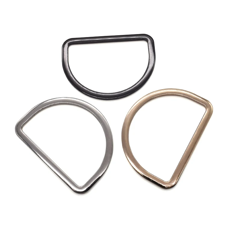 High quality metal ring iron 20MM-50MM metal round D ring buckle for leather accessories