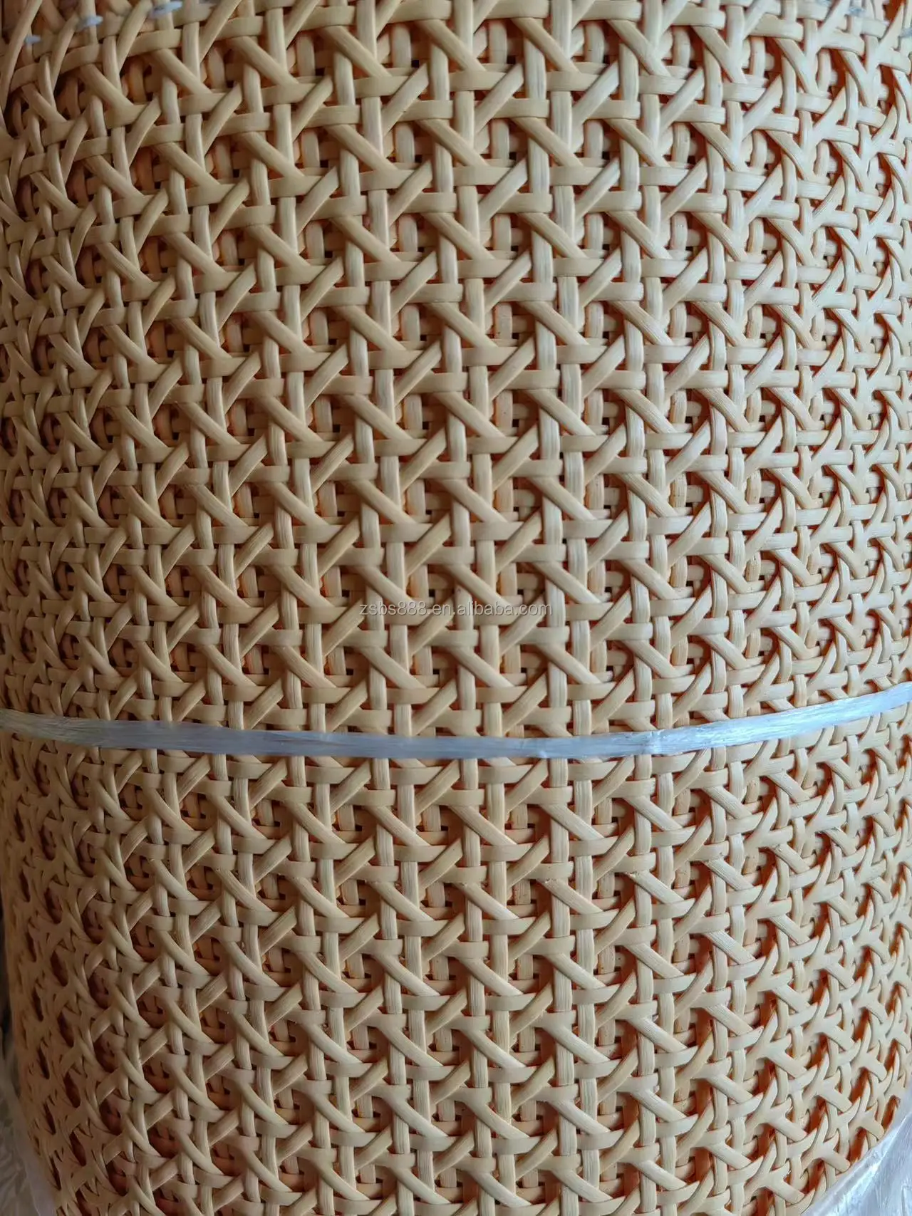 Wholesale hand-woven Good Quality Plastic  Rattan Webbing open Mesh Cane Rattan Webbing roll
